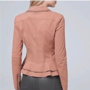 White House Black Market mauve moleskin jacket